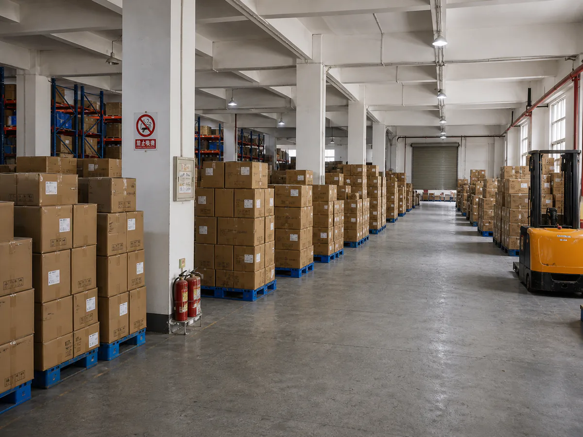 Bluetooth speaker warehouse and export shipment preparation support visual