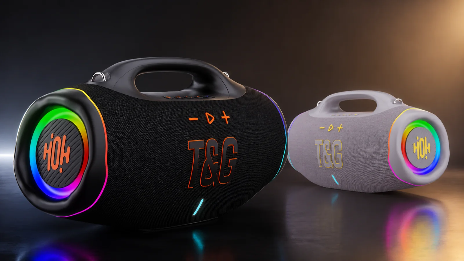 120W high-power RGB Bluetooth speaker with DSP sound from T&G factory
