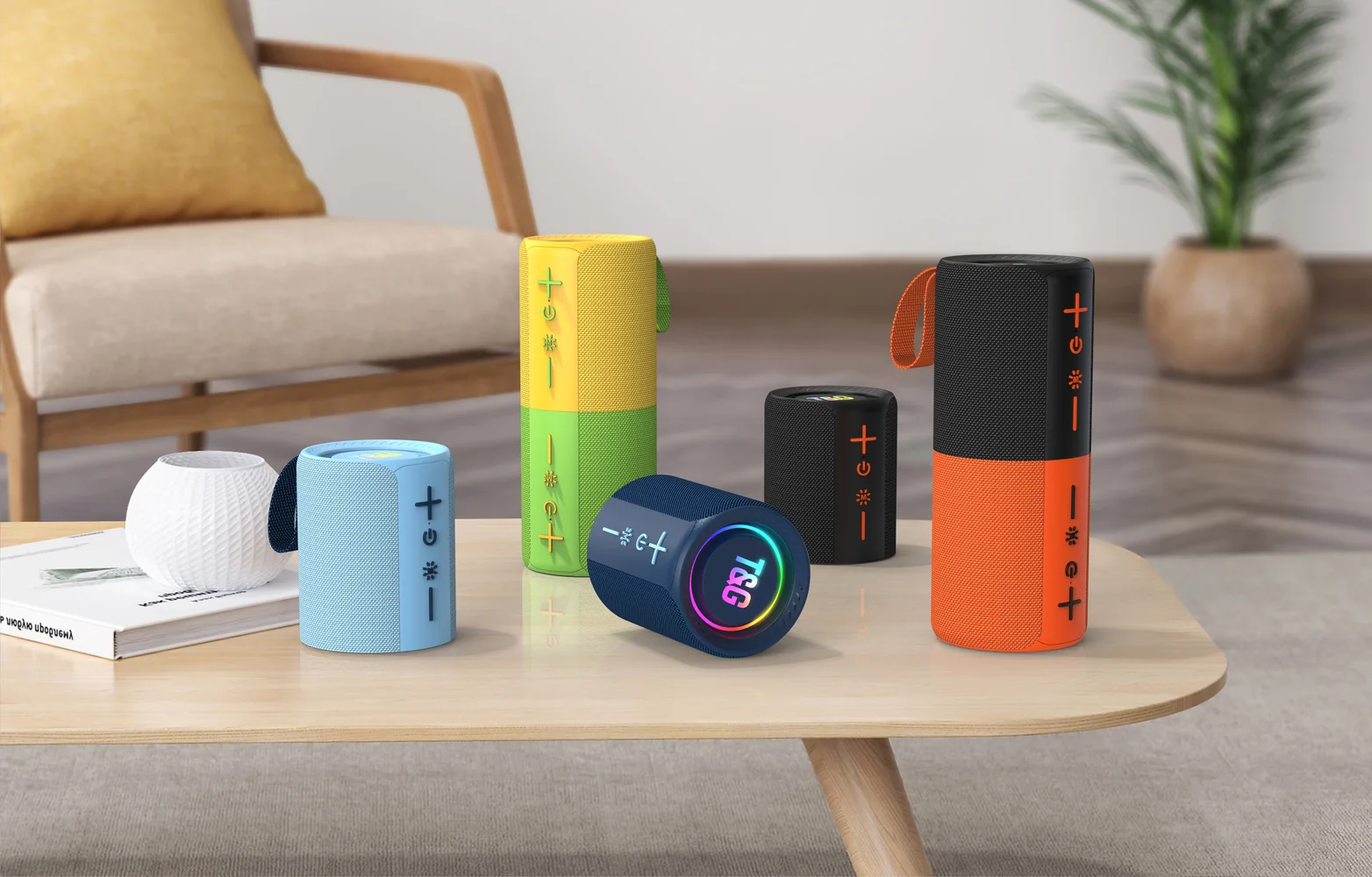TG491 magnetic Bluetooth speaker colors for home and gift channels from T&G factory